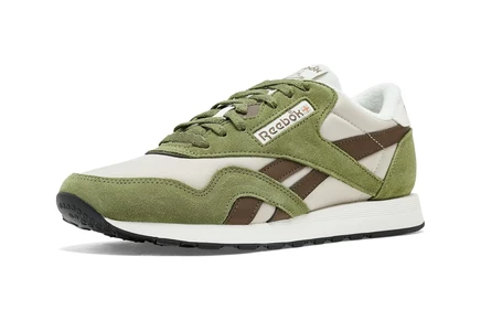 Унисекс кроссовки Reebok Classic Nylon, зеленовато‑коричневые