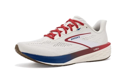 Brooks Launch 12 coconut/red/blue