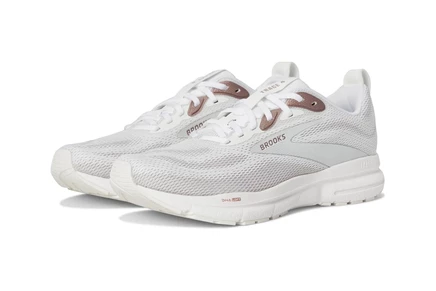Женские кроссовки Brooks Trace 4, бело-розовые