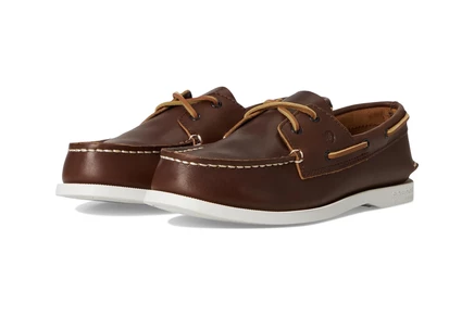Детские топсайдеры sperry kids authentic original, коричневые