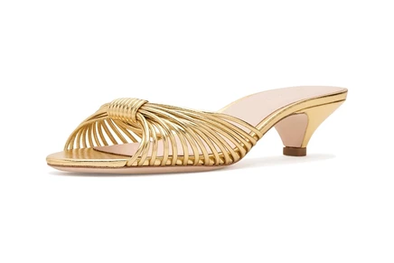 Женские туфли Loeffler Randall Dixie, кожа, золотые