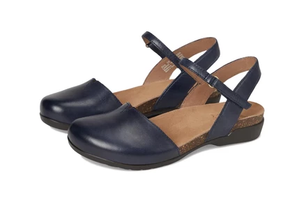 Женские туфли Dansko Rowan из нубука, темно-синие