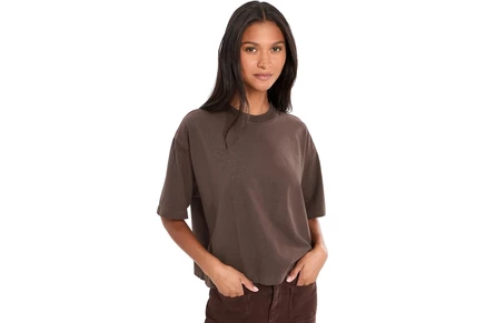 Топ Madewell Boxy Crop Tee in Cotton Jersey