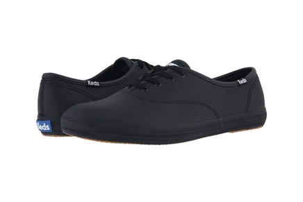 Женские кеды Keds Champion кожаные, черные