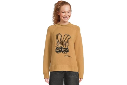 Свитер L.L.Bean Signature Original Cotton Rollneck Novelty Sweater