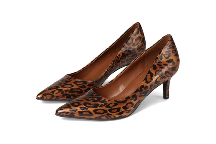 leopard print faux leather