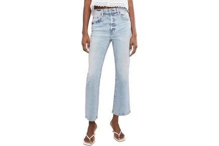 DAZE Shy Girl High-rise Crop Flare In Miracle miracle