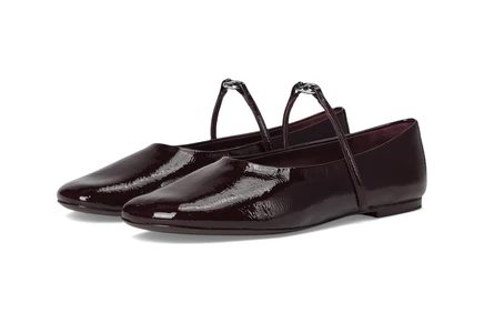 Женские балетки Tory Burch Gemini Link, сливовый/серебристый