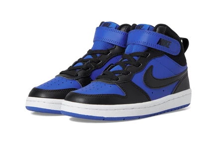 Детские кроссовки Nike Court Borough Mid 2, сине-черно-белые