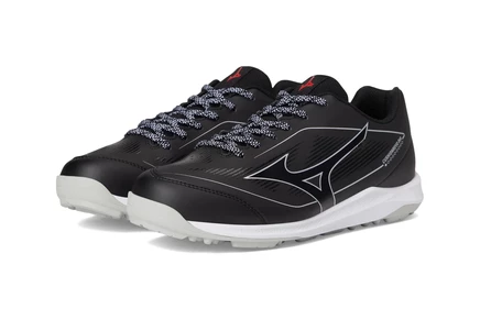 Унисекс кроссовки Mizuno Cushionrevo Diamond Turf водостойкие, черно-белые
