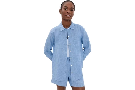 Женская рубашка Tommy Bahama Coastalina, льняная, голубая