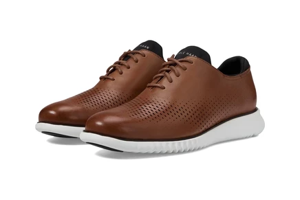 Cole Haan 2.Zerogrand Laser Wing Tip Oxford Lined british tan/black/ivory