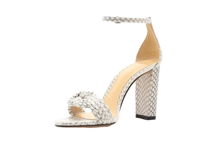 Alexandre Birman Chiara 90 Block Exotic natural