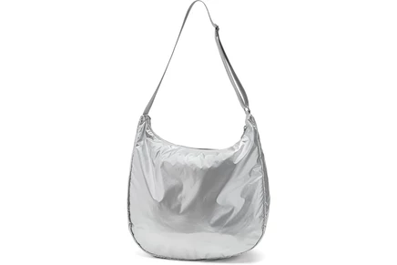 Унисекс сумка Baggallini Swift Hobo, серебристая