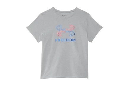 Детская футболка Under Armour Kids Freedom Foil, серо-синяя
