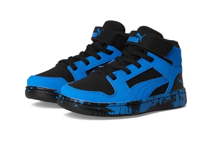 Детские кроссовки Puma Rebound Layup Mid, чёрно-синие