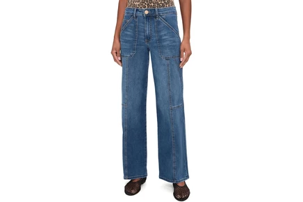 Джинсы KUT from the Kloth Jodi- High-Rise Straight Leg, Pork Chop Pocket in Proudly