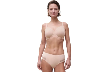 Chantelle Easy Bliss Seamless Unlined Underwire Bra nude blush