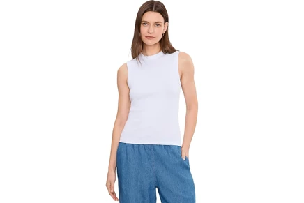 Топ Madewell The 90s Shell Tank in Compact Cotton