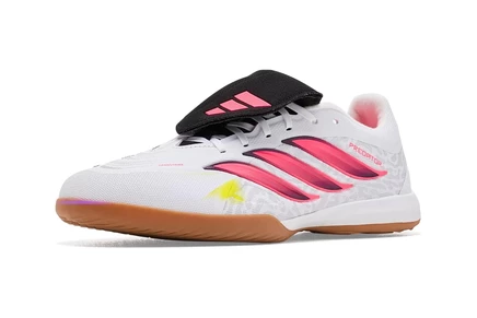 Мужские футзалки Adidas Predator League, бело-оранжево-черные