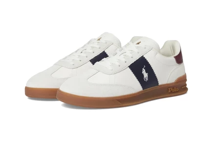 Мужские кеды Polo Ralph Lauren Heritage Aera Leather-Suede Sneakers