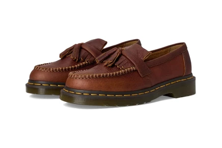Лоферы Dr. Martens Adrian Yellow Stitch Leather Loafers