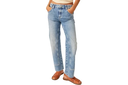 Джинсы Free People Risk Taker High-Rise Straight