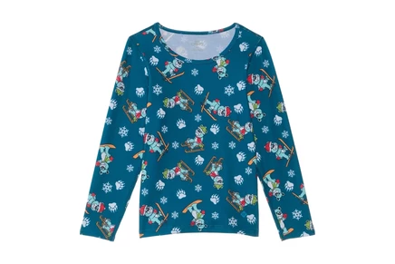 Пижама Hot Chillys Kids Originals Print Crew Neck (Toddler/Little Kids/Big Kids)