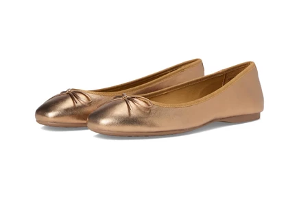 Birdies Hummingbird Leather Flat vintage gold