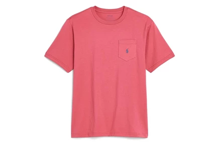 Детская футболка Polo Ralph Lauren с карманом, красная