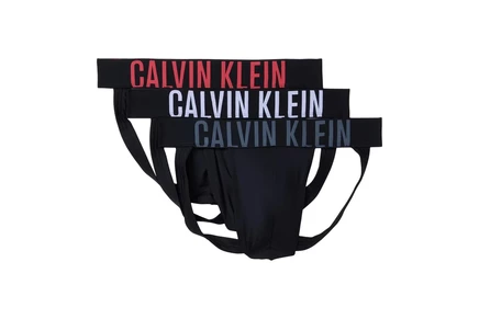 Мужские джоки Calvin Klein Intense Power 3 шт., черные с разноцветными логотипами