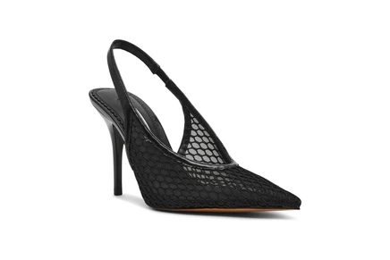 black mesh crochet