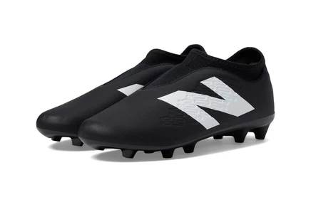 Детские футбольные бутсы New Balance Tekela V4, черно-белые