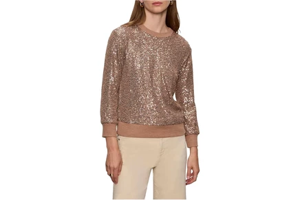 Женский пуловер Sanctuary Relaxed Sparkle Popover, мокко
