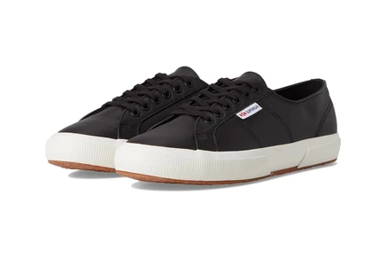 Унисекс кеды superga 2750 nappa, черно-белые