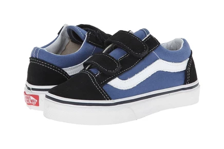 Детские кеды Vans Kids Old Skool V, тёмно-синие/белые