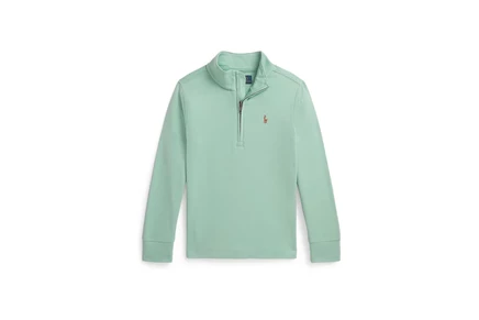 Свитер Polo Ralph Lauren Kids Cotton Interlock 1/4 Zip Pullover (Toddler/Little Kid)