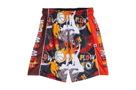 Шорты FLOW SOCIETY Boys Flow Swoosh Black & Red Attack Shorts (Little Kid/Big Kid)