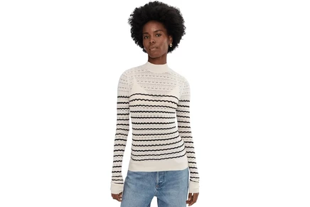 Свитер Sanctuary Forever Striped Mock Neck