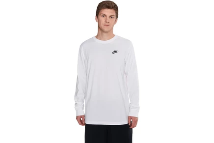Мужской лонгслив Nike Sportswear Futura, бело-черный