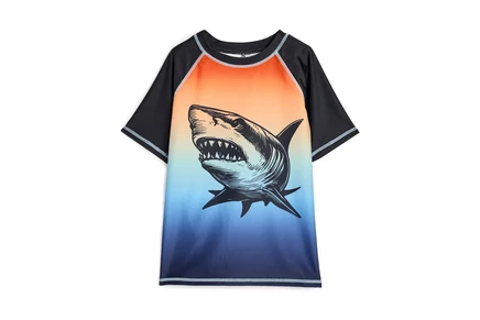 Deux par Deux Gradient Rashguard (Little Kid) blue/orange gradient