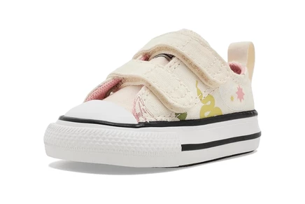 Детские кеды Converse Chuck Taylor 2V Ox, белые/розовые