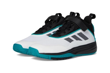 Детские кроссовки Adidas Own The Game, бело-черно-бирюзовые