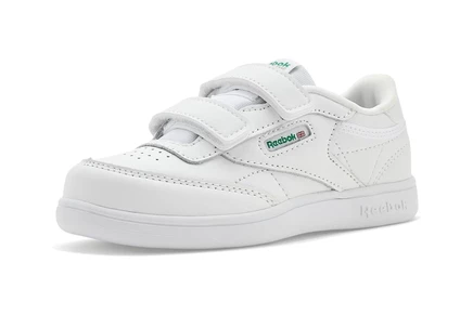 Детские кроссовки Reebok Club C 2V, бело-зелёно-синие