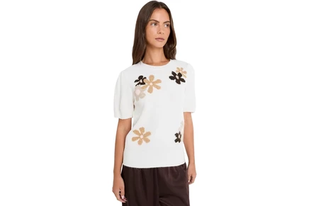 Свитер CeCe Short Sleeve Groovy Sweater