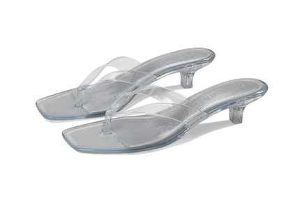 Женские туфли-сланцы Steve Madden Tracie с низким каблуком, прозрачные