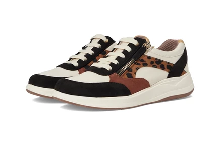 Женские кроссовки LifeStride Teamplayer Zip Shoes beige/leopard multi
