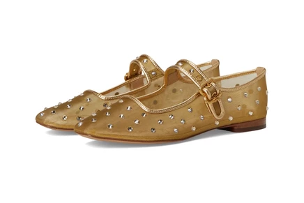 Женские балетки Sam Edelman Michaela Shine, янтарно-золотистые
