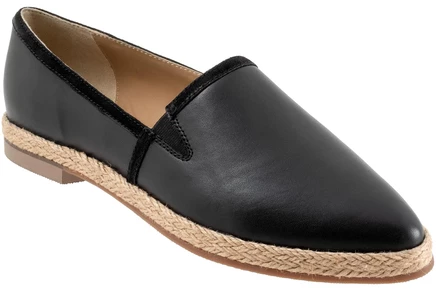 Женские лоферы Trotters Estelle из ткани, черные