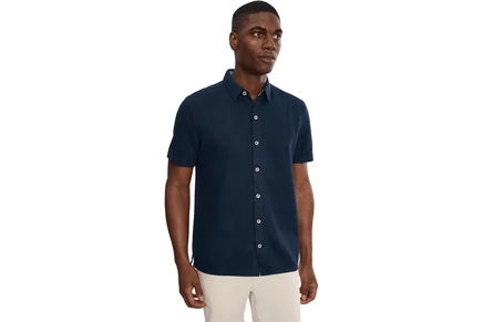 Мужская рубашка Johnston & Murphy Linden Short-sleeve Knit Shirt